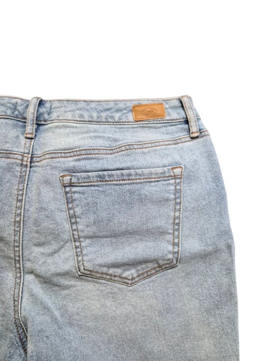 Sofia Vergara Women's Bermuda Shorts Gabriella Size 8 Distressed Frayed Hem Blue - Picture 10 of 12